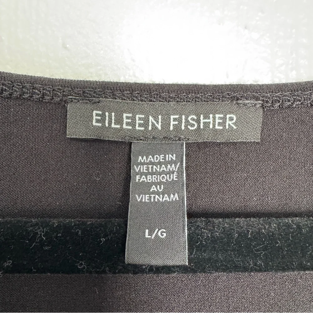 Eileen Fisher Tank Long Dress Women’s Large Black Minimalist Casual Quiet Luxury